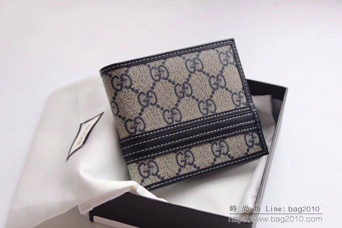 GUCCI古馳 錢包 實物拍攝 原廠材料 男士短錢夾 138042   ydgq3248
